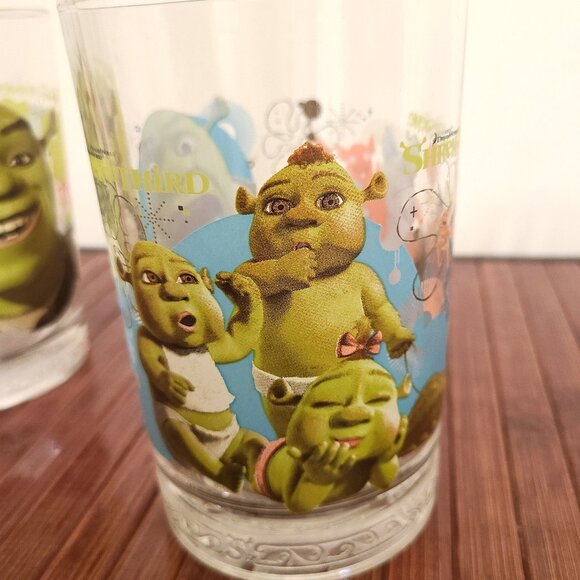 RARE 2007 Shrek McDonalds Glasses (Two) - Picture 6 of 12